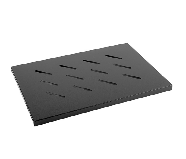 Lanberg Półka do szaf wiszących 19" 450MM 1U (czarna) - 507387 - zdjęcie